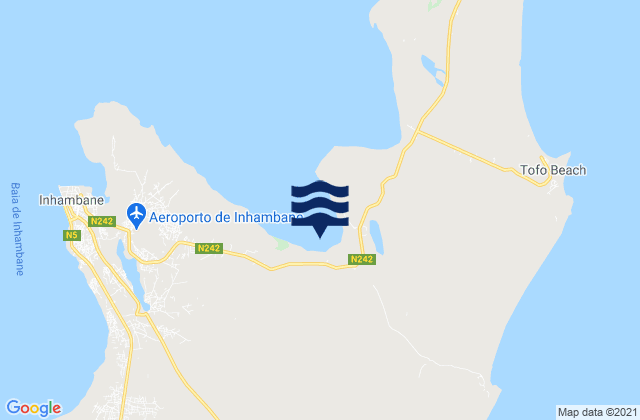 Mappa delle maree di Cidade de Inhambane, Mozambique