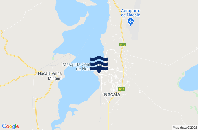Mappa delle maree di Cidade de Nacala, Mozambique