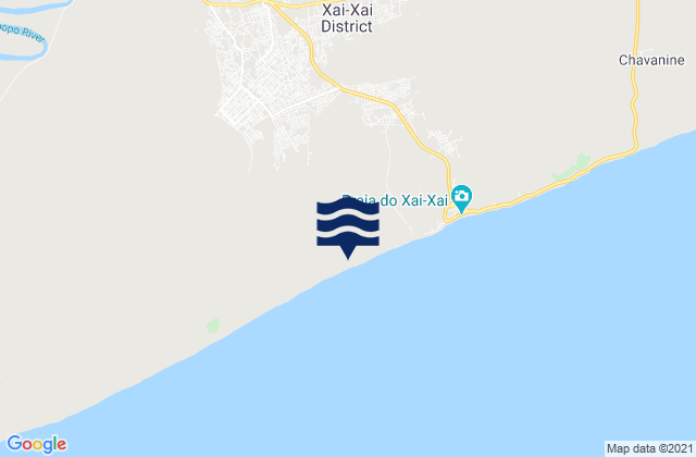 Mappa delle maree di Cidade de Xai-Xai, Mozambique