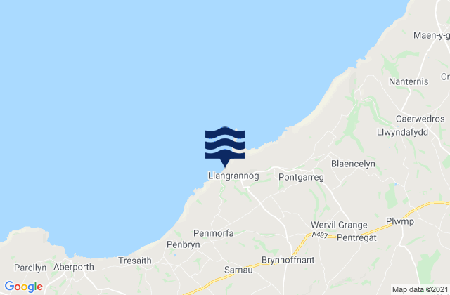 Mappa delle maree di Cilborth Beach, United Kingdom