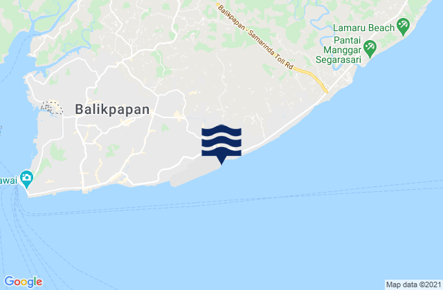 Mappa delle maree di City of Balikpapan, Indonesia
