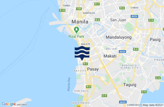 Mappa delle maree di City of Makati, Philippines