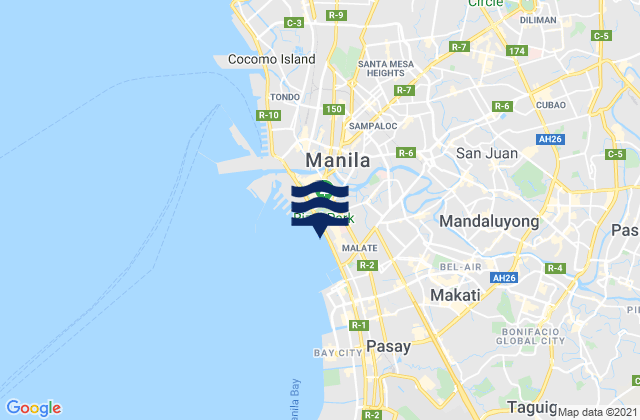 Mappa delle maree di City of Marikina, Philippines