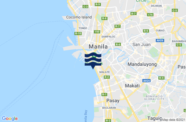 Mappa delle maree di City of San Juan, Philippines