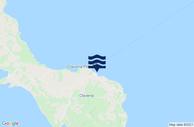 Mappa delle maree di Claveria, Philippines