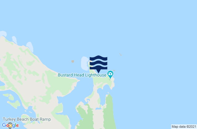 Mappa delle maree di Clews Point, Australia