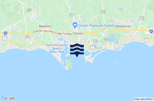 Mappa delle maree di Clinton Clinton Harbor, United States
