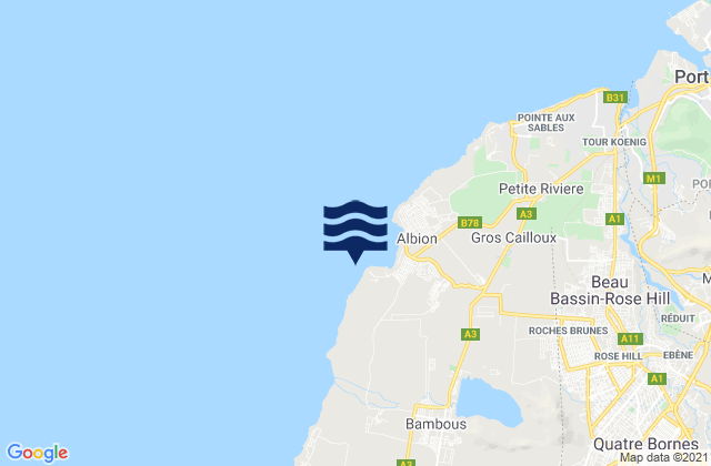 Mappa delle maree di Club Med, Reunion