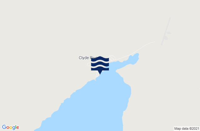 Mappa delle maree di Clyde River, Canada