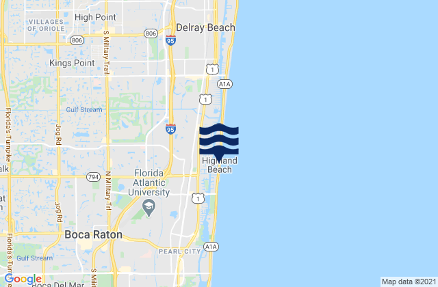 Mappa delle maree di Coast Guard Beach (Highland Beach), United States