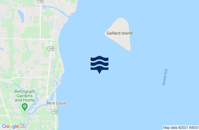Mappa delle maree di Coast Guard Station (Mobile Bay), United States