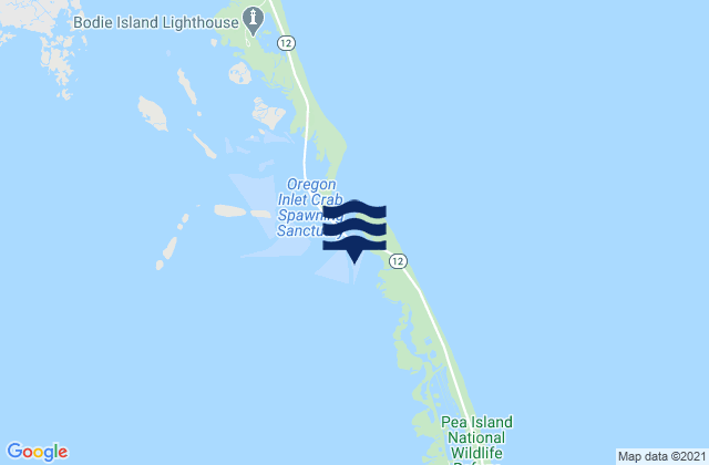 Mappa delle maree di Coast Guard Tower southwest of, United States
