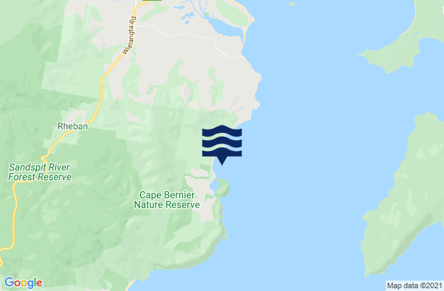 Mappa delle maree di Cockle Bay, Australia