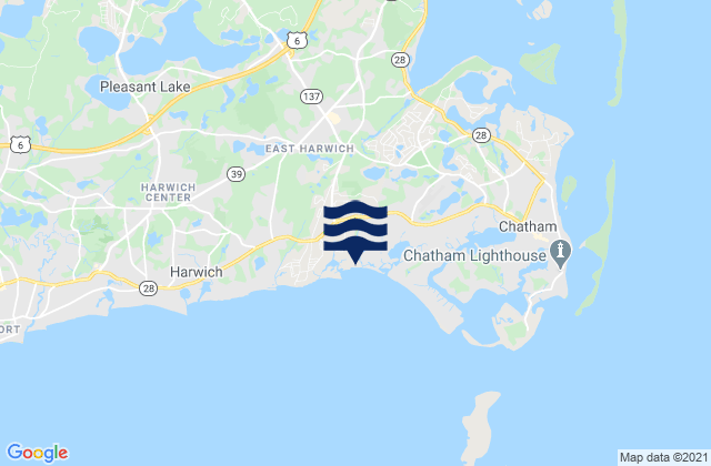 Mappa delle maree di Cockle Cove Beach, United States