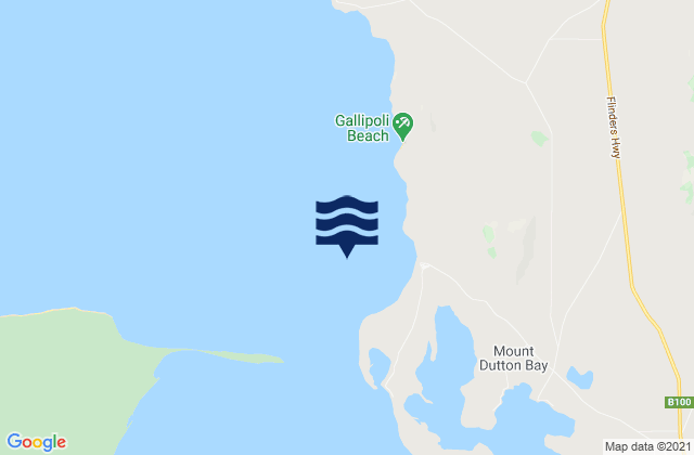 Mappa delle maree di Coffin Bay Entrance Beacon, Australia