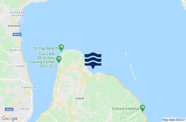 Mappa delle maree di Cogon, Philippines