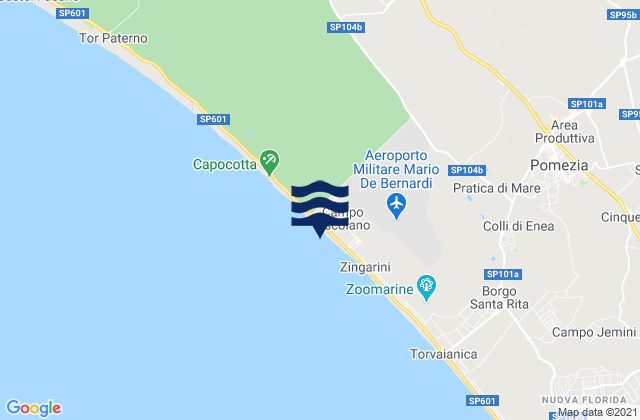 Mappa delle maree di Colle del Pino, Italy