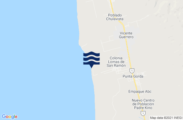 Mappa delle maree di Colonia Lomas de San Ramón (Triquis), Mexico