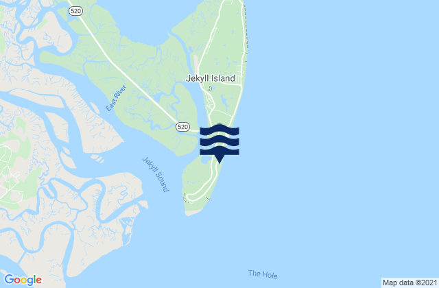 Mappa delle maree di Comfort Inn/Jeckyll Island, United States