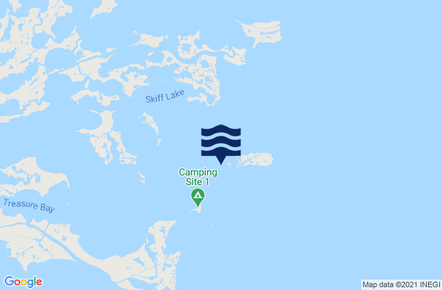 Mappa delle maree di Comfort Island, United States