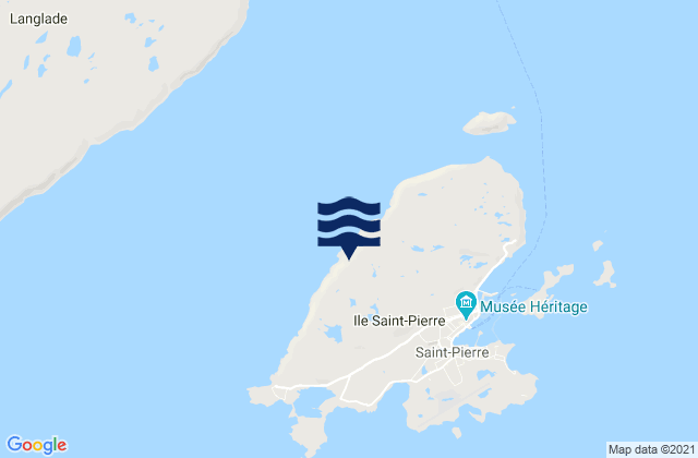 Mappa delle maree di Commune de Saint-Pierre, Saint Pierre and Miquelon