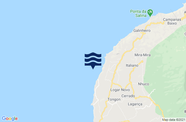 Mappa delle maree di Concelho do São Filipe, Cabo Verde