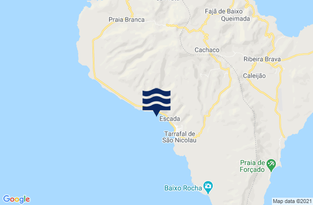 Mappa delle maree di Concelho do Tarrafal de São Nicolau, Cabo Verde