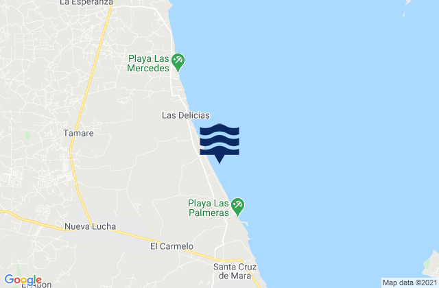 Mappa delle maree di Concepción, Venezuela