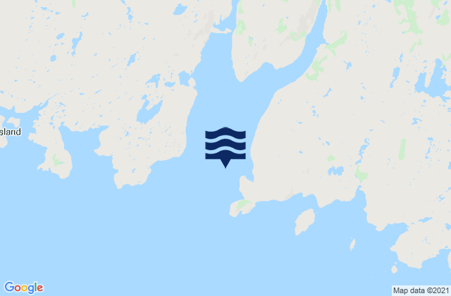 Mappa delle maree di Connoire Bay, Canada
