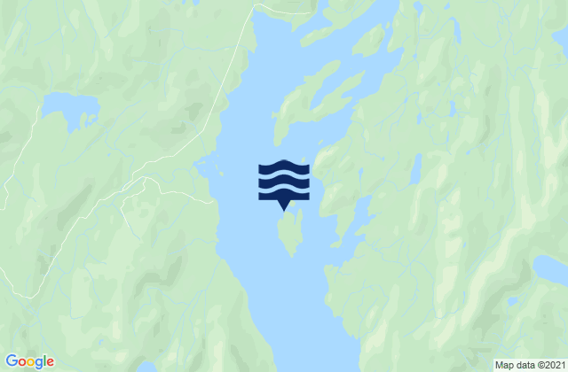 Mappa delle maree di Coon Island George Inlet, United States