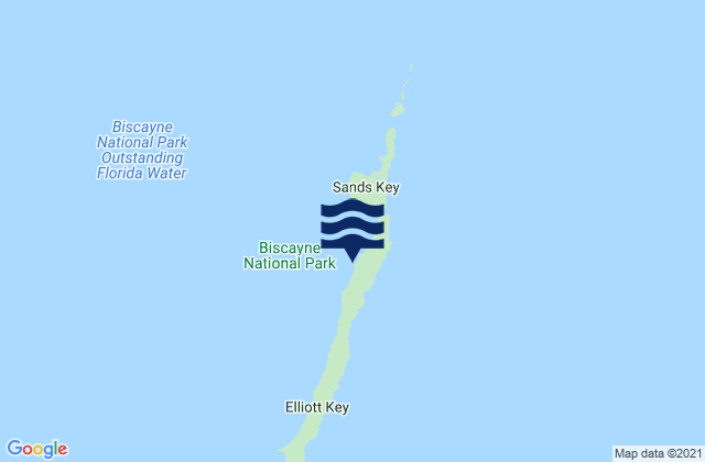 Mappa delle maree di Coon Point (Elliott Key Biscayne Bay), United States