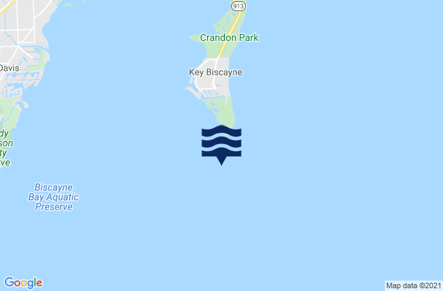 Mappa delle maree di Coral Shoal Biscayne Channel, United States
