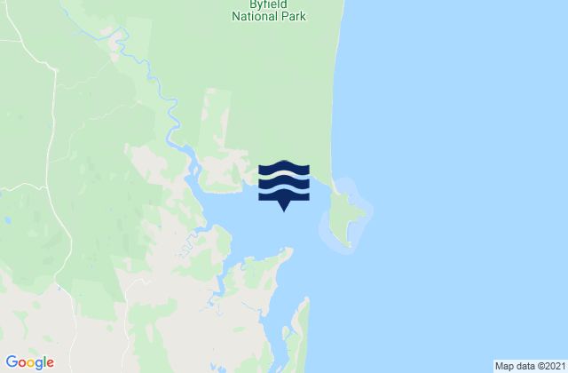 Mappa delle maree di Corio Bay, Australia