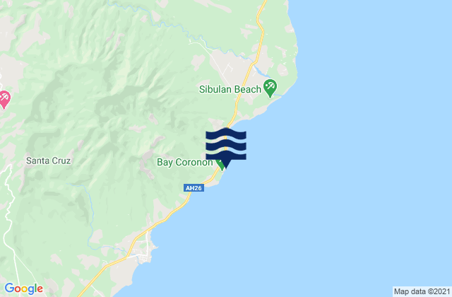 Mappa delle maree di Coronon, Philippines