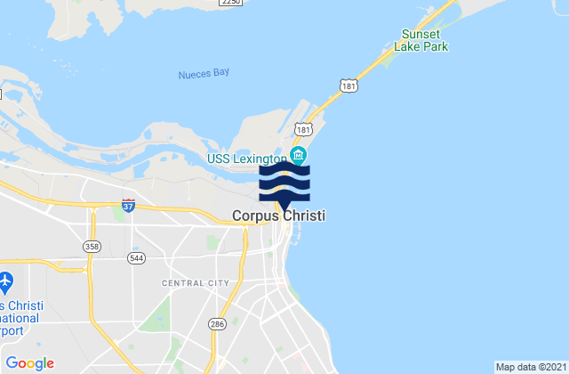 Mappa delle maree di Corpus Christi, United States