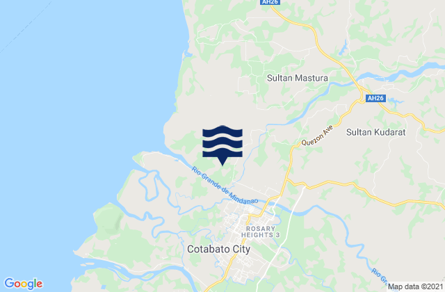Mappa delle maree di Cotabato City, Philippines