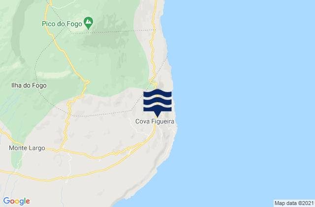 Mappa delle maree di Cova Figueira, Cabo Verde