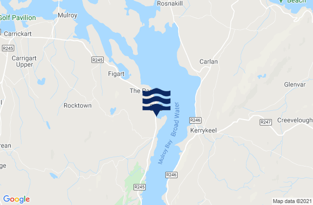 Mappa delle maree di Cranford, Ireland