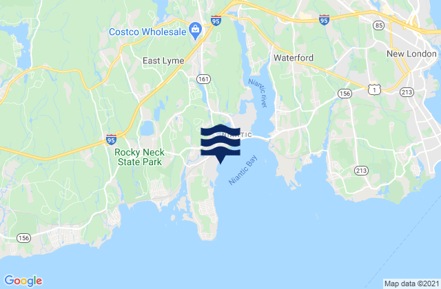 Mappa delle maree di Crescent Beach, United States