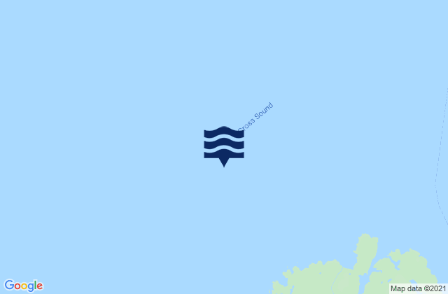 Mappa delle maree di Cross Sound Entrance, United States