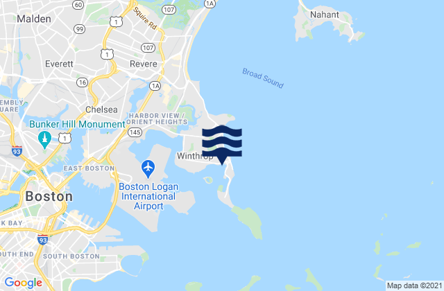 Mappa delle maree di Crystal Cove, United States