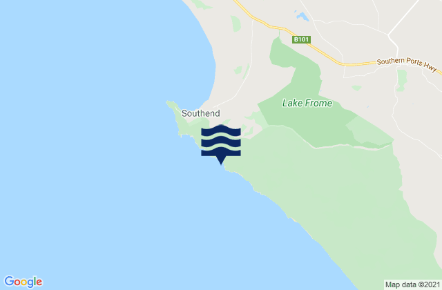 Mappa delle maree di Cullen Bay, Australia