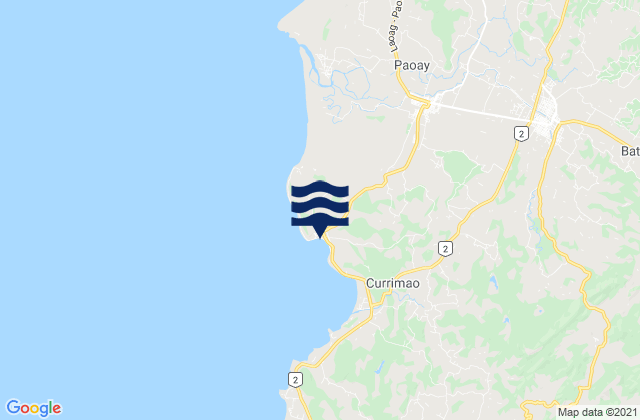 Mappa delle maree di Currimao, Philippines