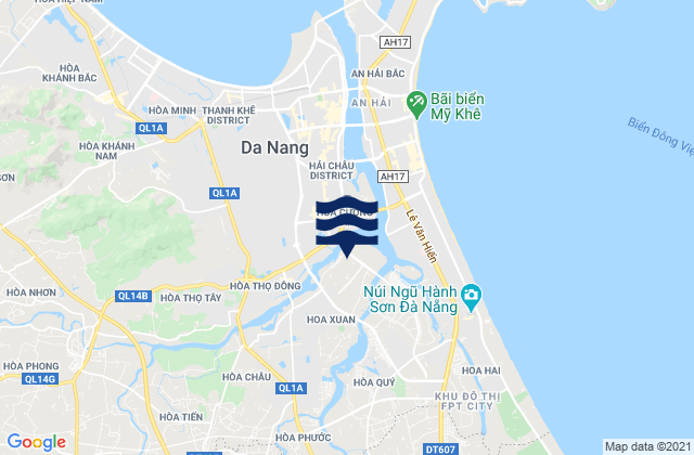 Mappa delle maree di Cẩm Lệ, Vietnam