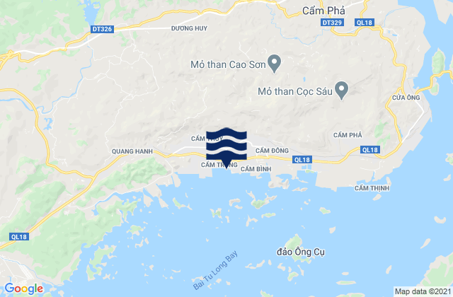 Mappa delle maree di Cẩm Phả, Vietnam