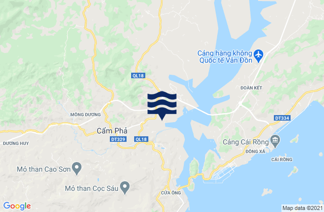 Mappa delle maree di Cẩm Phả District, Vietnam