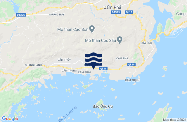 Mappa delle maree di Cẩm Phả Mines, Vietnam