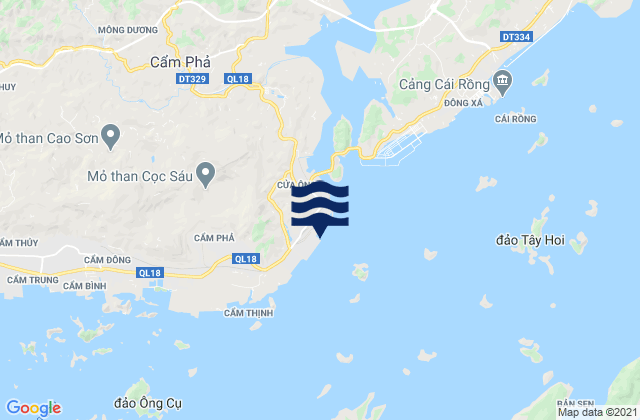 Mappa delle maree di Cẩm Phả Port, Vietnam