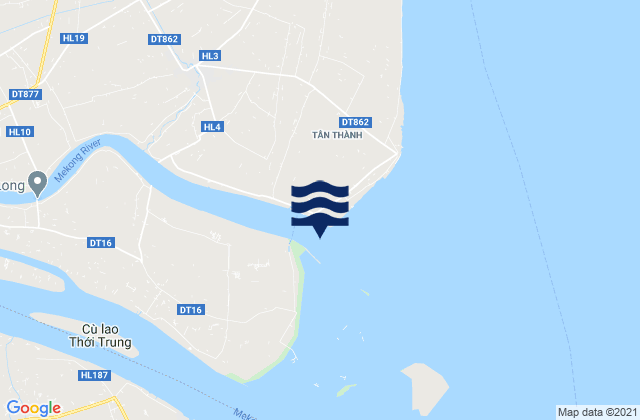 Mappa delle maree di Cửa Tiểu, Vietnam