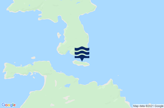 Mappa delle maree di Dadens, Canada